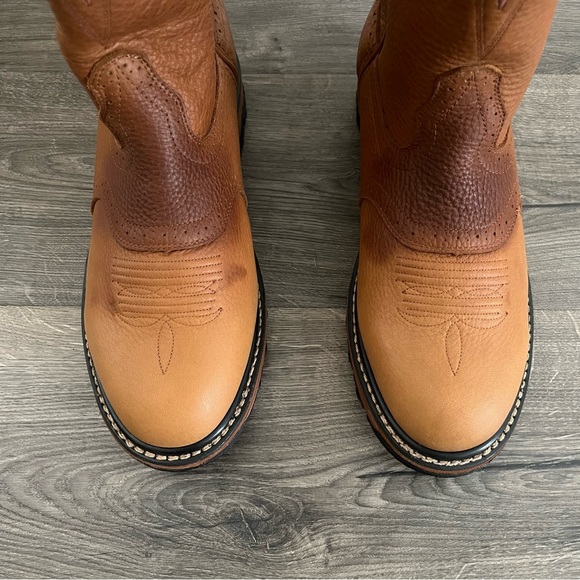 Road Wolf Rider Work Leather Western Wellington Boot Size 9.5 M - Picture 4 of 16